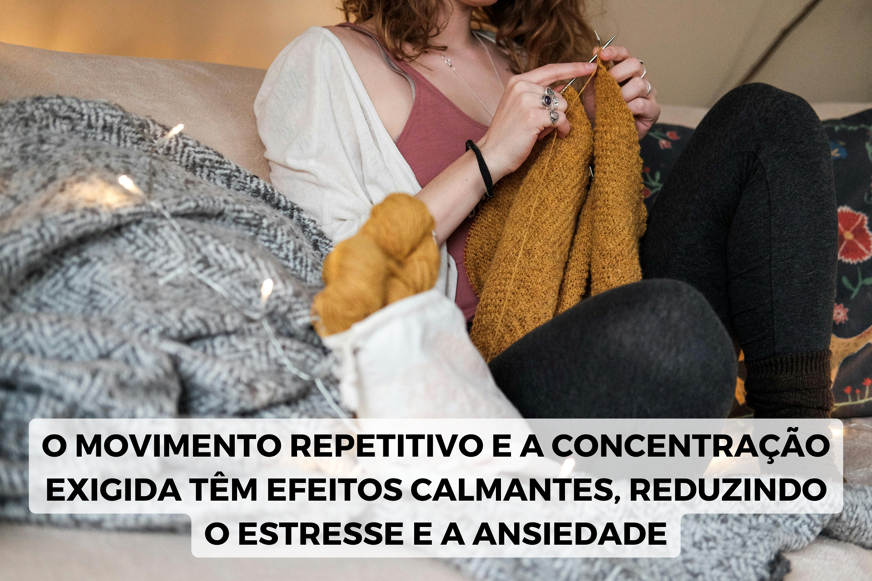 movimento relaxante de crochê